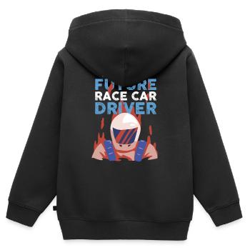 Racing Car - Future Race Car Driver - Kids Premium Organic Zip-up Hoodie - black - Back - AI Model Kid Male (0cm)