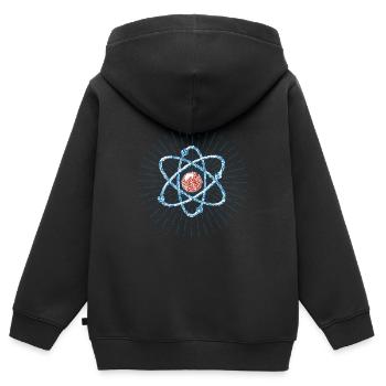 Science physique Science Science cadeau - Sweat Premium à capuche zippé enfant bio - noir - Dos - AI Model Kid Male (0cm)