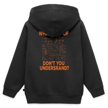 Science physique Science Science cadeau - Sweat Premium à capuche zippé enfant bio - noir - Dos - AI Model Kid Male (0cm)