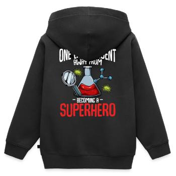 Chemist - Kids Premium Organic Zip-up Hoodie - black - Back - AI Model Kid Male (0cm)