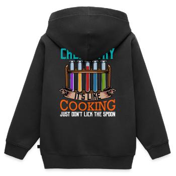 Chemist - Kids Premium Organic Zip-up Hoodie - black - Back - AI Model Kid Male (0cm)