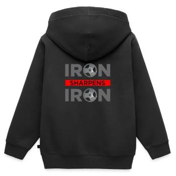Christentum Geschenk - Kinder Premium Organic Zip Hoodie - Schwarz - Hinten - AI Model Kid Male (0cm)