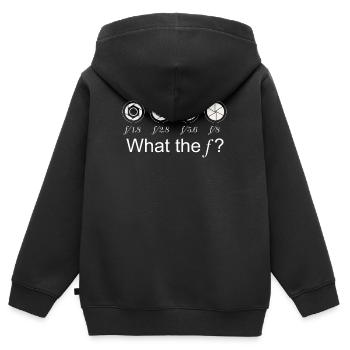 camera - Kids Premium Organic Zip-up Hoodie - black - Back - AI Model Kid Male (0cm)