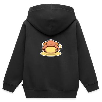 Oktopus - Kinder Premium Organic Zip Hoodie - Schwarz - Hinten - AI Model Kid Male (0cm)