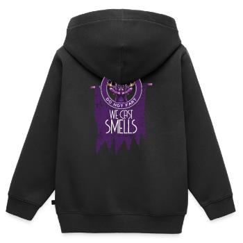 Wizard Rollenspiel - Kinder Premium Organic Zip Hoodie - Schwarz - Hinten - AI Model Kid Male (0cm)