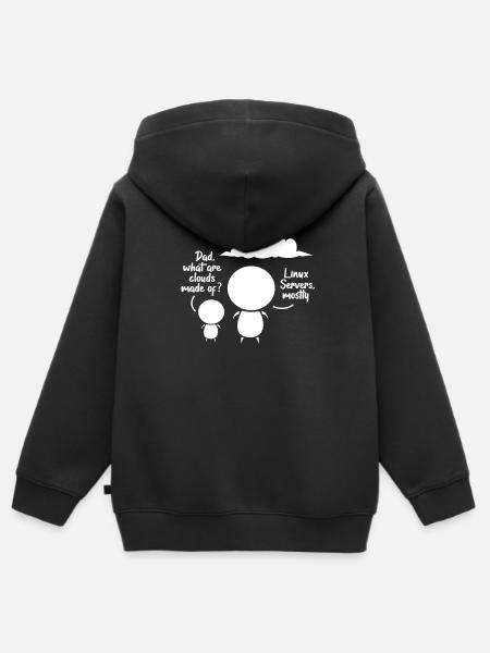 software developer - Kids Premium Organic Zip-up Hoodie - black
