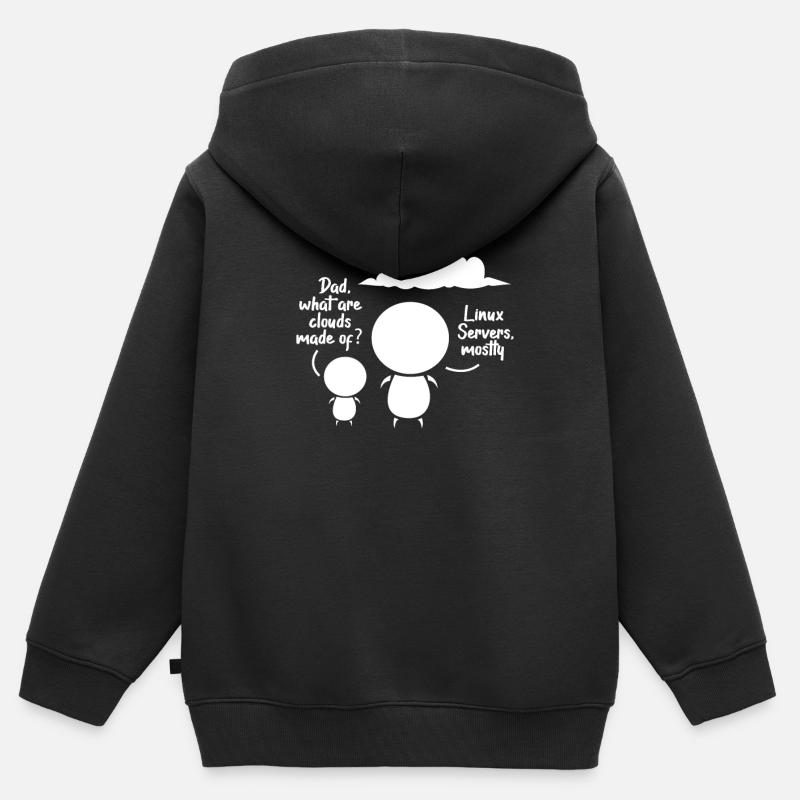 software developer - Kids Premium Organic Zip-up Hoodie - black