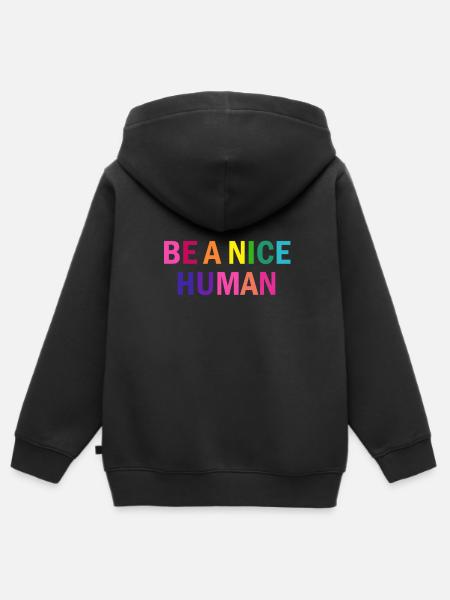 Regalo del orgullo gay - Premium børne zip-hættetrøje økologisk - sort
