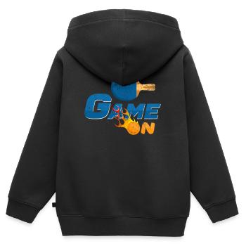 Game On Pingpong Tischtennisspieler Geschenk - Kinder Premium Organic Zip Hoodie - Schwarz - Hinten - AI Model Kid Male (0cm)