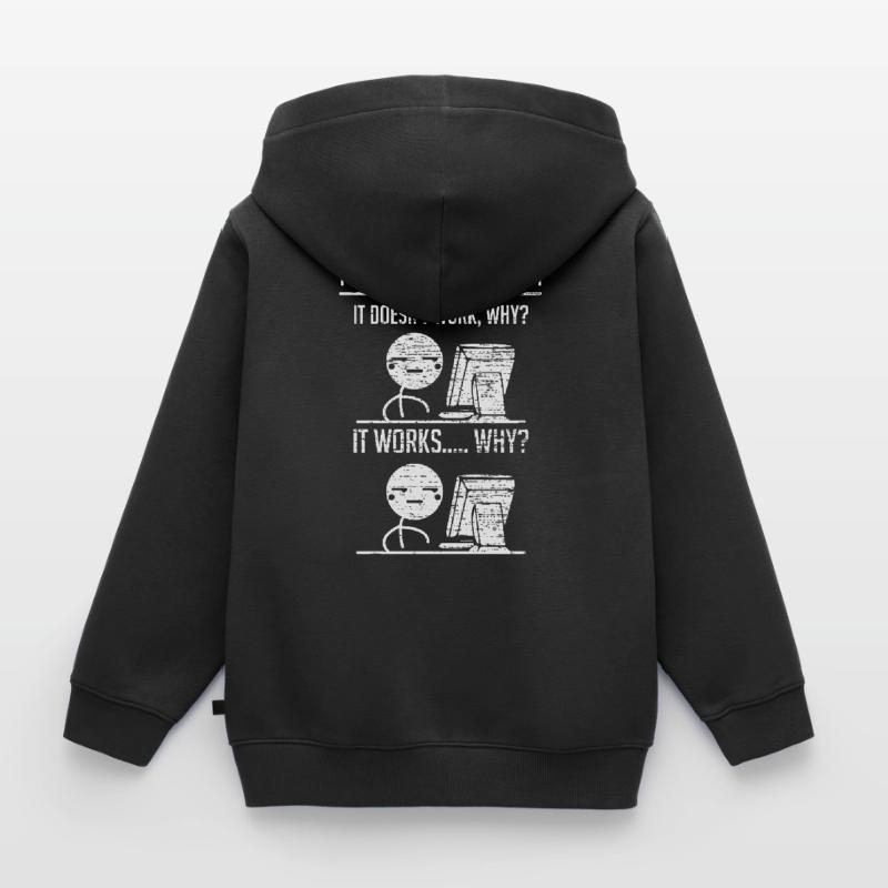 Programmation des programmeurs Sweat Premium à capuche zippé enfant bio