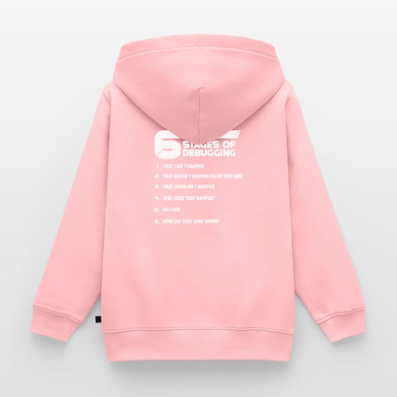 Codeur de dépannage de programmation programmeur Sweat Premium à capuche zippé enfant bio