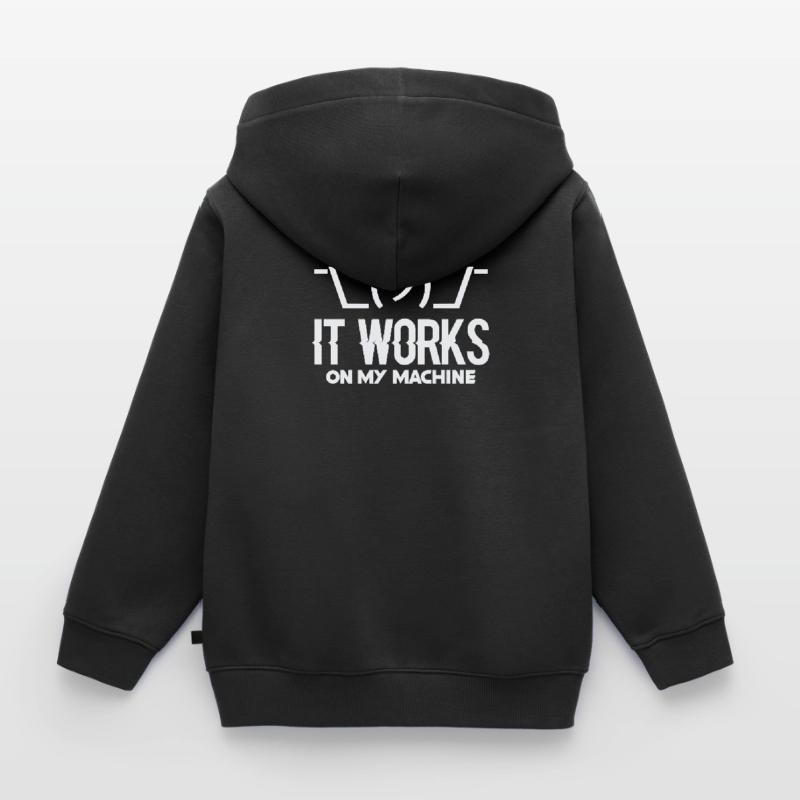 Programmierer Programmieren Coder Code Geschenk Kinder Premium Organic Zip Hoodie