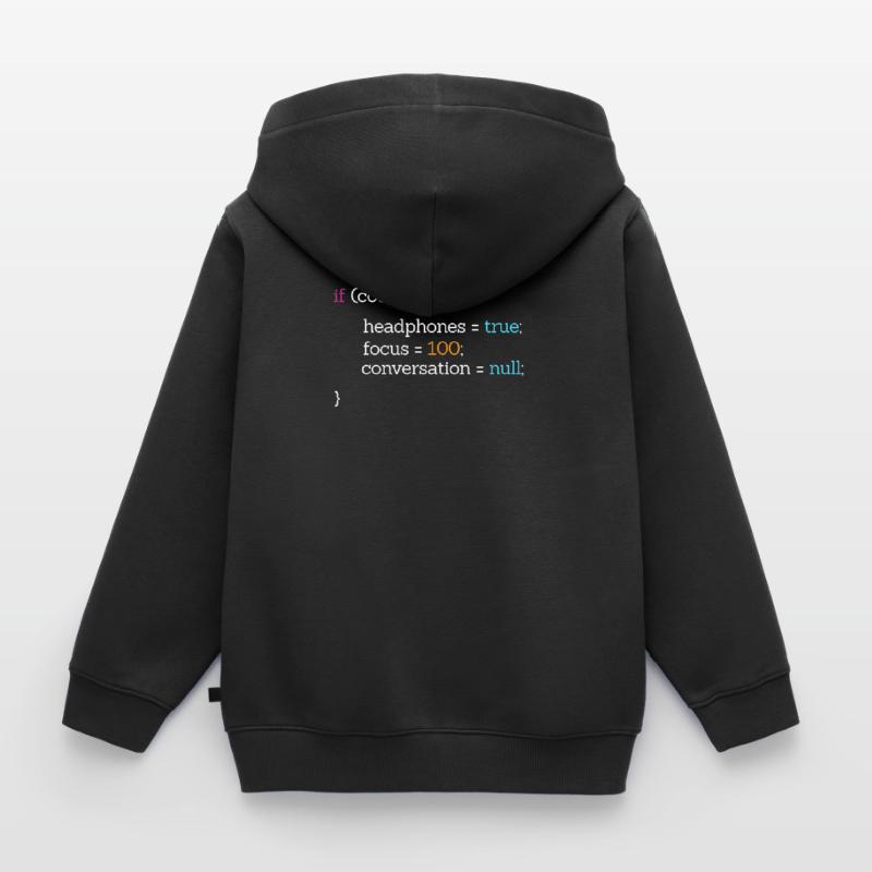 Coder Kinder Premium Organic Zip Hoodie