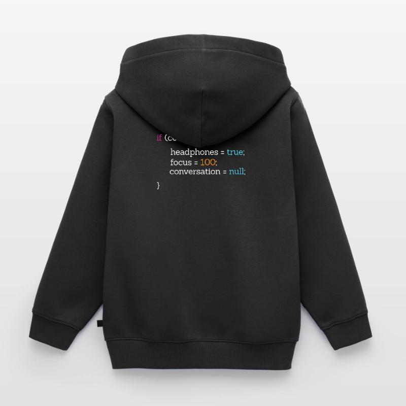 Coder Kinder Premium Organic Zip Hoodie