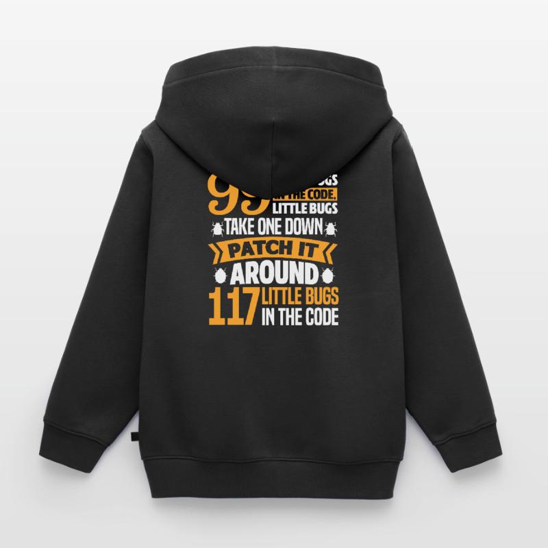 Programmierer Code Informatik Coder Geschenk Kinder Premium Organic Zip Hoodie