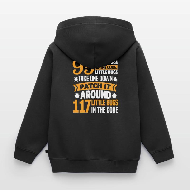 Programmierer Code Informatik Coder Geschenk Kinder Premium Organic Zip Hoodie