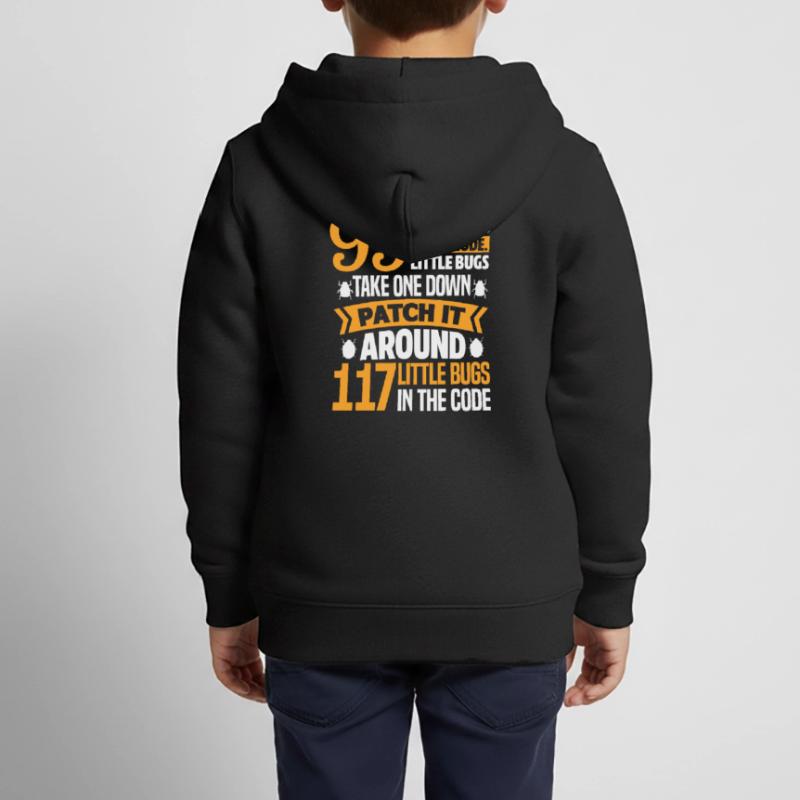 Programmierer Code Informatik Coder Geschenk Kinder Premium Organic Zip Hoodie
