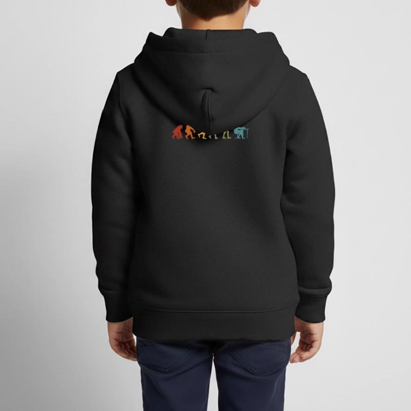 Programmierer Evolution Kinder Premium Organic Zip Hoodie