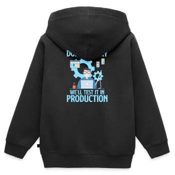 Programmeur codeur programmation informatique codeur - Sweat Premium à capuche zippé enfant bio - noir - Dos - AI Model Kid Male (0cm)