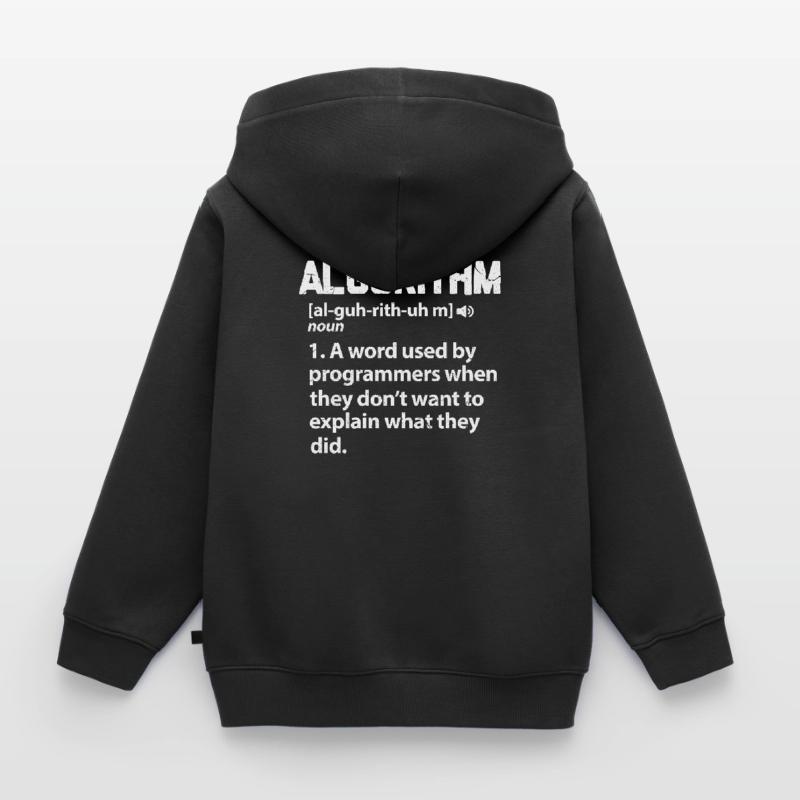 Programmierer Code Coder Programmieren Geschenk Kinder Premium Organic Zip Hoodie