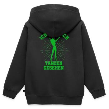Tanzen Feiern Party Musik Diskothek - Kinder Premium Organic Zip Hoodie - Schwarz - Hinten - AI Model Kid Male (0cm)
