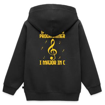 Programmierer Code Informatik Coder Programmieren - Kinder Premium Organic Zip Hoodie - Schwarz - Hinten - AI Model Kid Male (0cm)