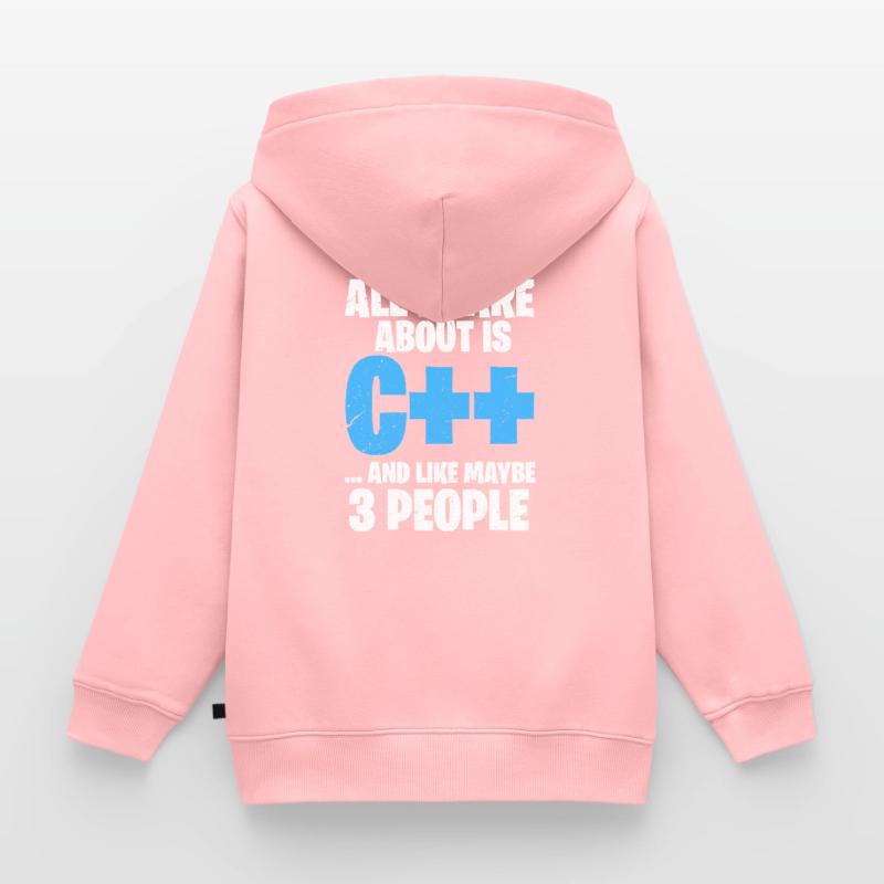 Programmer C ++ Code Coder Programming Kids Premium Organic Zip-up Hoodie