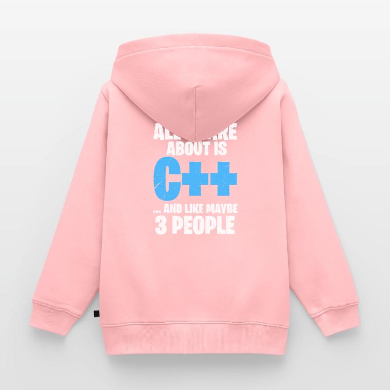 Programmer C ++ Code Coder Programming Kids Premium Organic Zip-up Hoodie