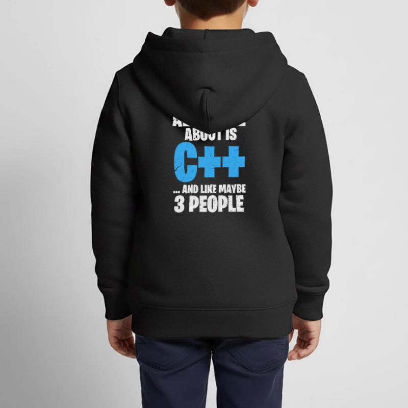 Programmierer C++ Code Coder Programmieren Kinder Premium Organic Zip Hoodie