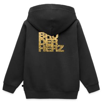 Bruderherz Bester Bruder der Welt Geschenkidee - Kinder Premium Organic Zip Hoodie - Schwarz - Hinten - AI Model Kid Male (0cm)