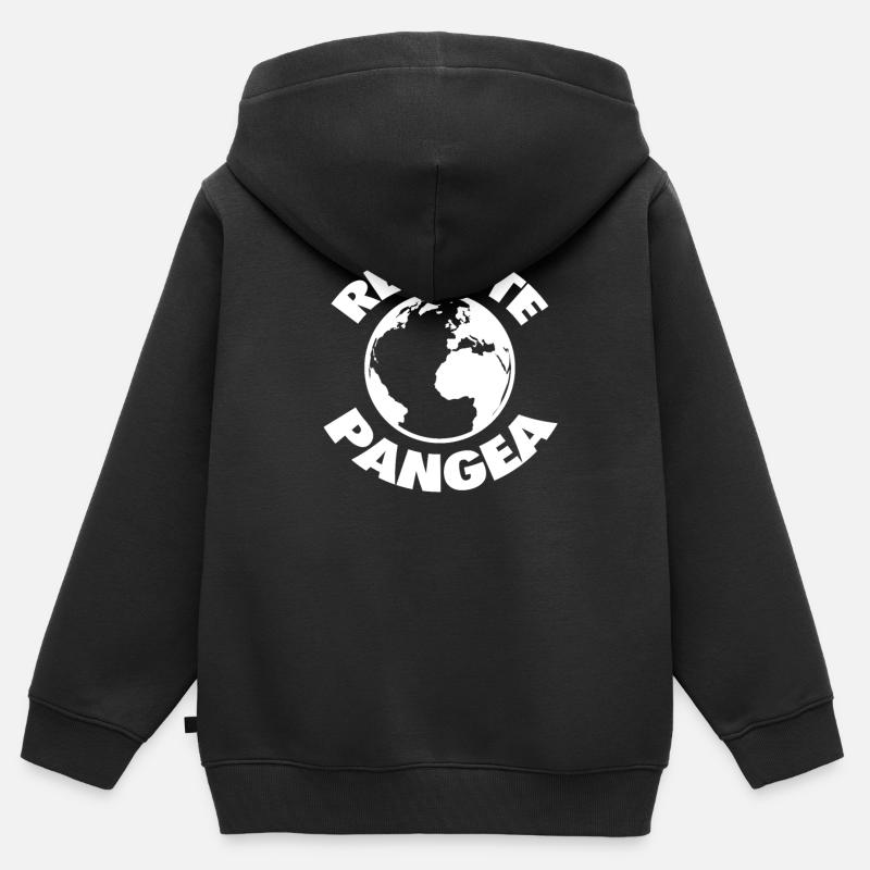 Pangea - Sweat Premium à capuche zippé enfant bio - noir
