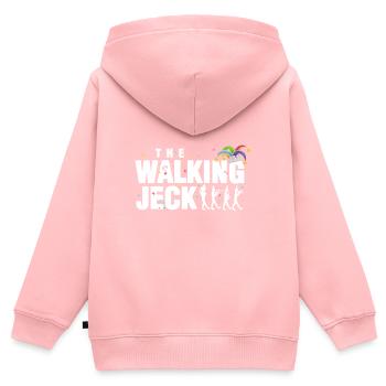Carnaval, Fashin, La marche Jeck, Fête - Sweat Premium à capuche zippé enfant bio - rose - Dos - AI Model Kid Female (0cm)