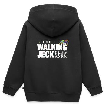 Karneval, Faschin, The walking Jeck, Party - Kinder Premium Organic Zip Hoodie - Schwarz - Hinten - AI Model Kid Male (0cm)