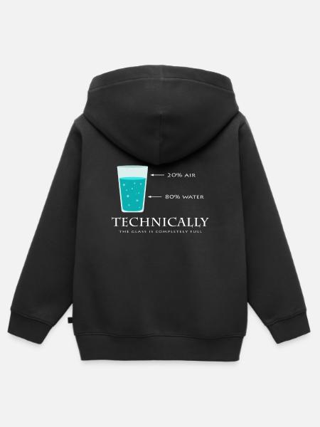 science - Kids Premium Organic Zip-up Hoodie - black