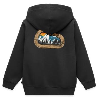 Klettern Karabiner - Kinder Premium Organic Zip Hoodie - Schwarz - Hinten - AI Model Kid Male (0cm)