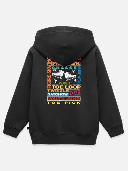 Eiskunstlaufen Sport - Kinder Premium Organic Zip Hoodie - Schwarz