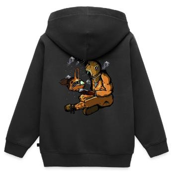 Diver - Kids Premium Organic Zip-up Hoodie - black - Back - AI Model Kid Male (0cm)