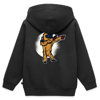 Combinaison de protection ABC dab dance dabbing quarantaine - Sweat Premium à capuche zippé enfant bio - noir - Dos - AI Model Kid Male (0cm)