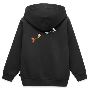Origami Bastler Basteln Outfit - Kinder Premium Organic Zip Hoodie - Schwarz - Hinten - AI Model Kid Male (0cm)