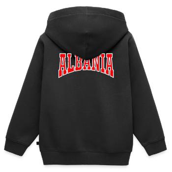 Albanie Kosovo Albanais Balkan cadeau Kosovars - Sweat Premium à capuche zippé enfant bio - noir - Dos - AI Model Kid Male (0cm)