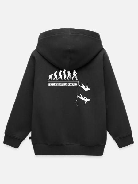 Evolution Of Brexit British UK Europe Exit Gift - Kids Premium Organic Zip-up Hoodie - black