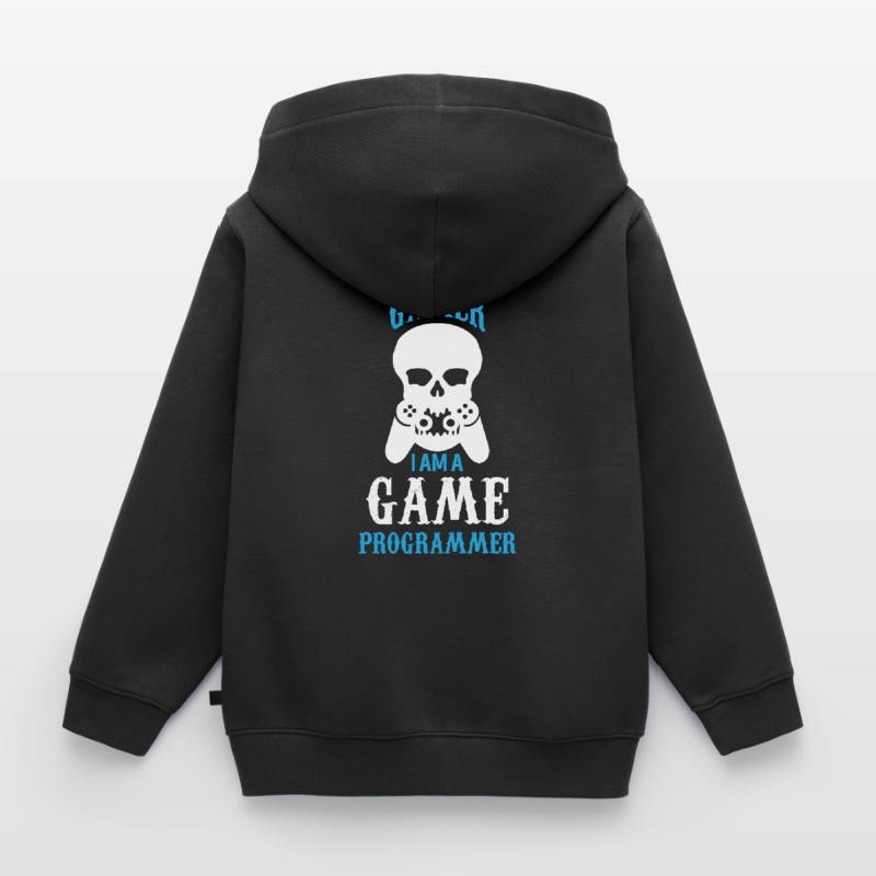 Programmer - I am a game Programmer Sweat Premium à capuche zippé enfant bio