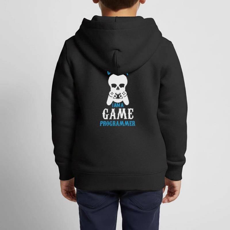 Programmer - I am a game Programmer Sweat Premium à capuche zippé enfant bio