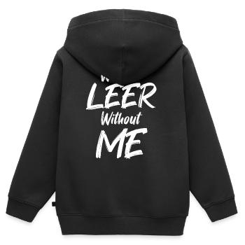 Frise orientale vide - Sweat Premium à capuche zippé enfant bio - noir - Dos - AI Model Kid Male (0cm)