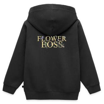 Blumenhändler Boss Florist Floristen Gärtner - Kinder Premium Organic Zip Hoodie - Schwarz - Hinten - AI Model Kid Male (0cm)