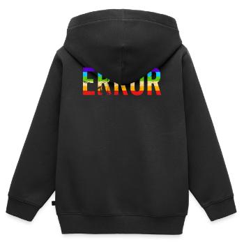Essai et erreur - Sweat Premium à capuche zippé enfant bio - noir - Dos - AI Model Kid Male (0cm)