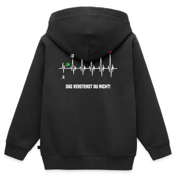 Auto Tuner Tuning Motorrad Gangschaltung Werkstatt - Kinder Premium Organic Zip Hoodie - Schwarz - Hinten - AI Model Kid Male (0cm)