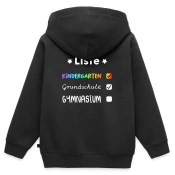 Gymi Einschulung Gymnasium 5. Klasse Geschenk - Kinder Premium Organic Zip Hoodie - Schwarz - Hinten - AI Model Kid Male (0cm)
