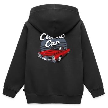 Classic Car - Kinder Premium Organic Zip Hoodie - Schwarz - Hinten - AI Model Kid Male (0cm)