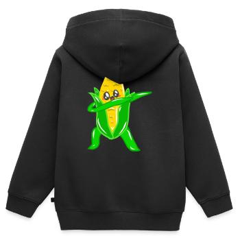 Tanzen Steppen Abrocken Beaten Dancen Mais - Kinder Premium Organic Zip Hoodie - Schwarz - Hinten - AI Model Kid Male (0cm)